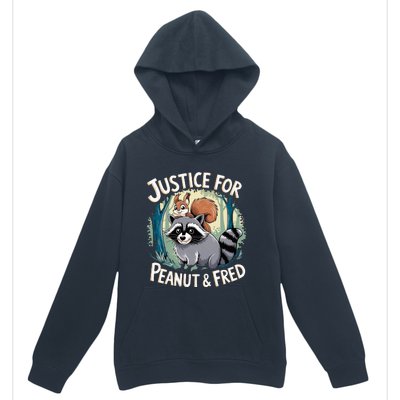 Justice For Peanut The Squirrel And Fred The Raccoon Urban Pullover Hoodie