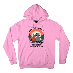 Justice For Peanut The Squirrel Justice For Fred The Raccoon Hoodie