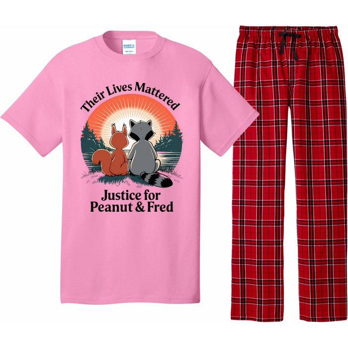 Justice For Peanut The Squirrel Justice For Fred The Raccoon Pajama Set