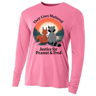 Justice For Peanut The Squirrel Justice For Fred The Raccoon Cooling Performance Long Sleeve Crew