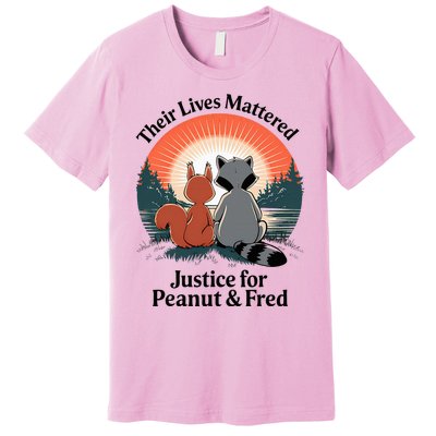 Justice For Peanut The Squirrel Justice For Fred The Raccoon Premium T-Shirt