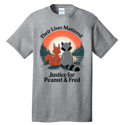 Justice For Peanut The Squirrel Justice For Fred The Raccoon Tall T-Shirt