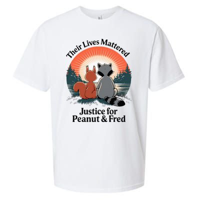 Justice For Peanut The Squirrel Justice For Fred The Raccoon Sueded Cloud Jersey T-Shirt