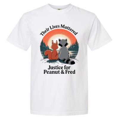 Justice For Peanut The Squirrel Justice For Fred The Raccoon Garment-Dyed Heavyweight T-Shirt