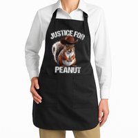 Justice For Peanut The Squirrel Peanut Squirre Full-Length Apron With Pockets