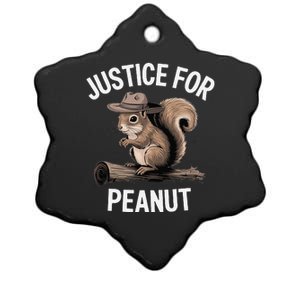 Justice For Peanut Peanut Squirrel Ceramic Star Ornament