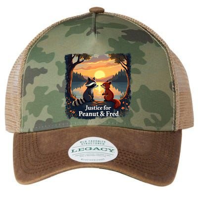 Justice For Peanut And Fred Peanut Squirrel Fred Raccoon Legacy Tie Dye Trucker Hat