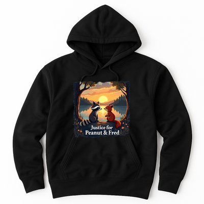 Justice For Peanut And Fred Peanut Squirrel Fred Raccoon Hoodie