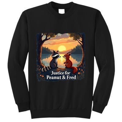 Justice For Peanut And Fred Peanut Squirrel Fred Raccoon Sweatshirt