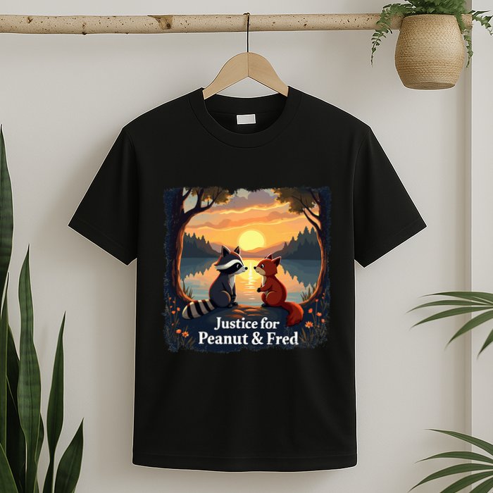 Justice For Peanut And Fred Peanut Squirrel Fred Raccoon T-Shirt