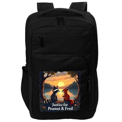 Justice For Peanut And Fred Peanut Squirrel Fred Raccoon Impact Tech Backpack
