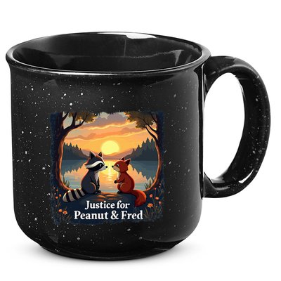 Justice For Peanut And Fred Peanut Squirrel Fred Raccoon 15oz Campfire Ceramic Mug