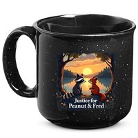 Justice For Peanut And Fred Peanut Squirrel Fred Raccoon 15oz Campfire Ceramic Mug