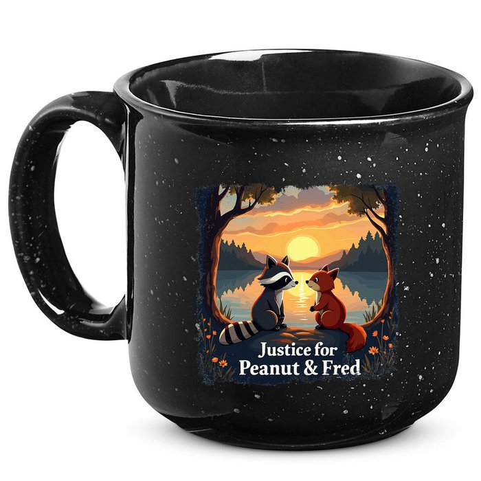 Justice For Peanut And Fred Peanut Squirrel Fred Raccoon 15oz Campfire Ceramic Mug