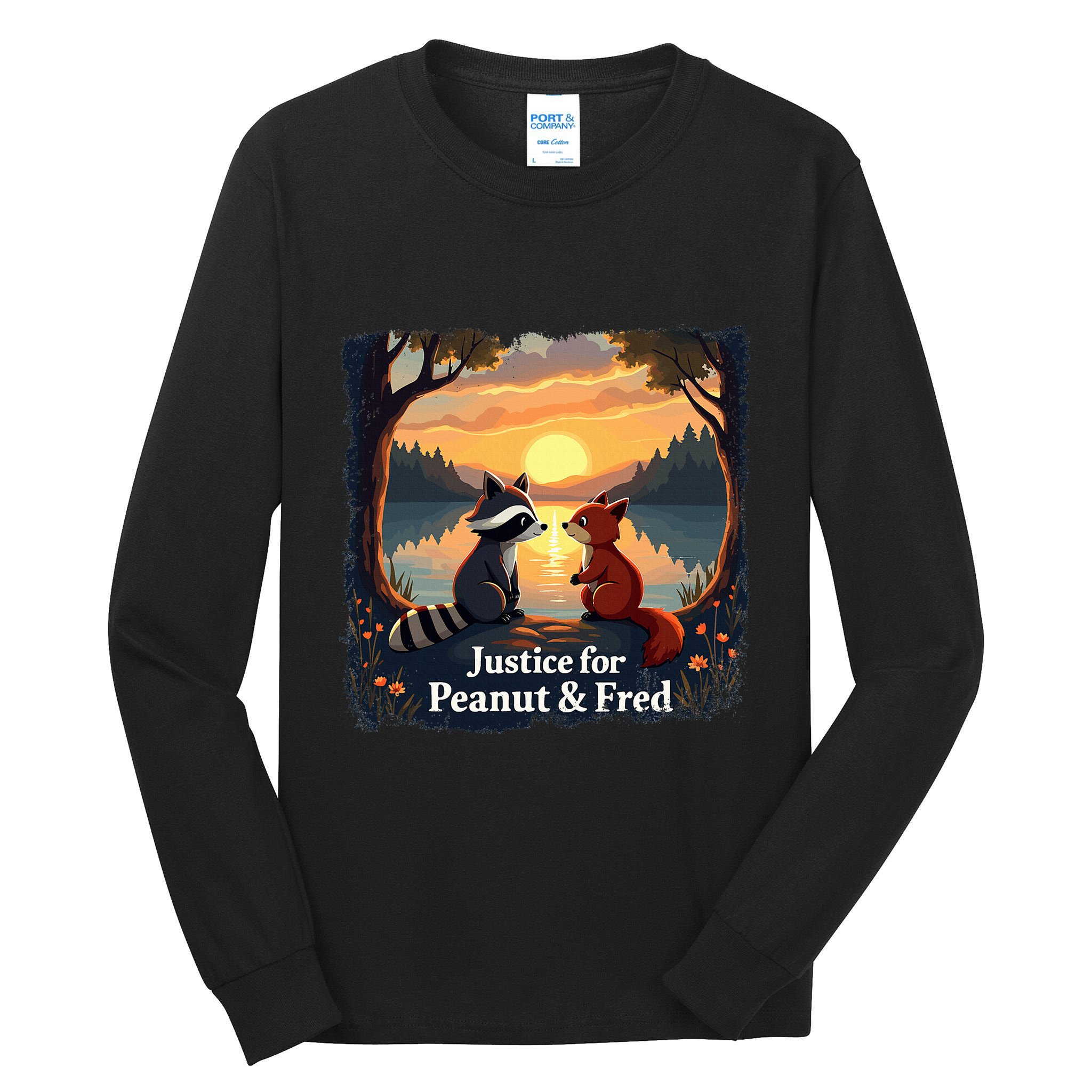 Justice For Peanut And Fred Peanut Squirrel Fred Raccoon Tall Long Sleeve T-Shirt