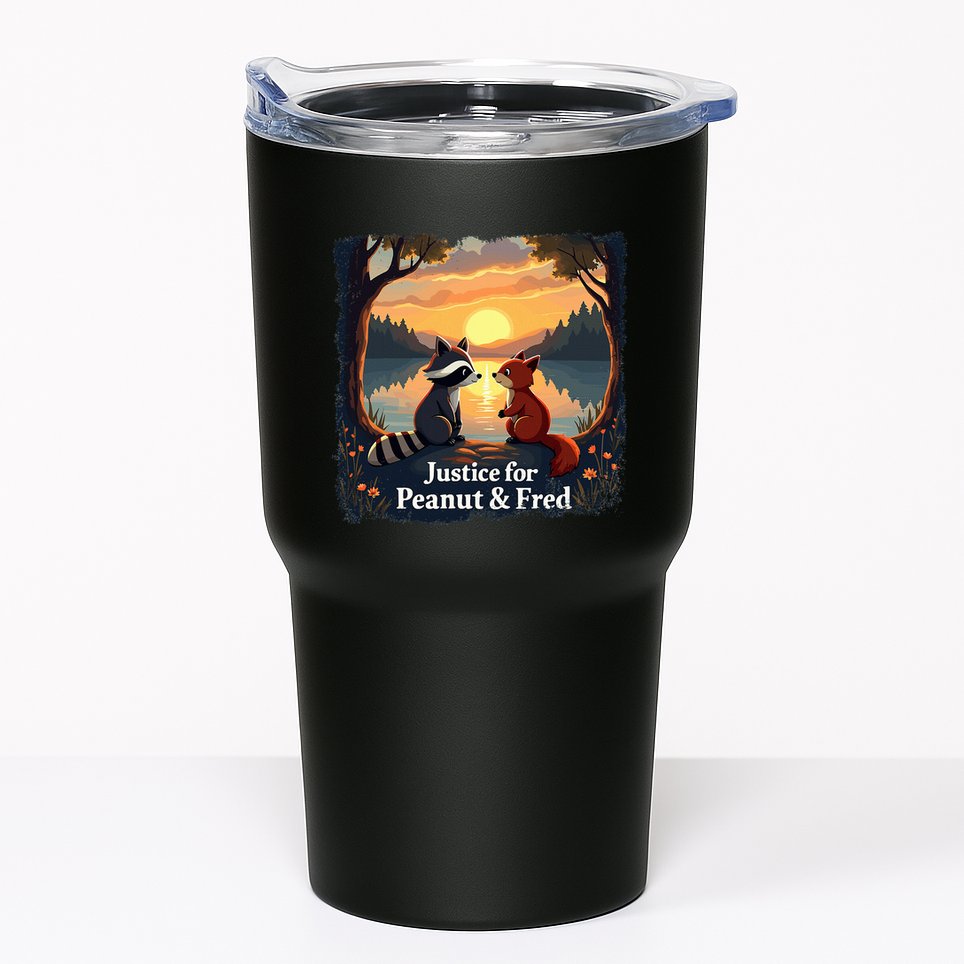 Justice For Peanut And Fred Peanut Squirrel Fred Raccoon Tumbler