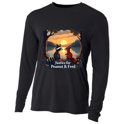 Justice For Peanut And Fred Peanut Squirrel Fred Raccoon Cooling Performance Long Sleeve Crew