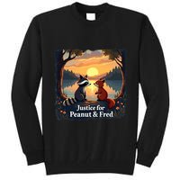 Justice For Peanut And Fred Peanut Squirrel Fred Raccoon Tall Sweatshirt