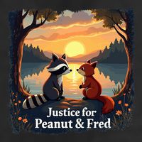 Justice For Peanut And Fred Peanut Squirrel Fred Raccoon 25L Jumbo Tote