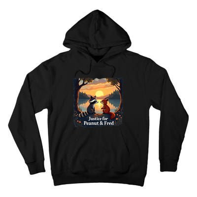 Justice For Peanut And Fred Peanut Squirrel Fred Raccoon Tall Hoodie