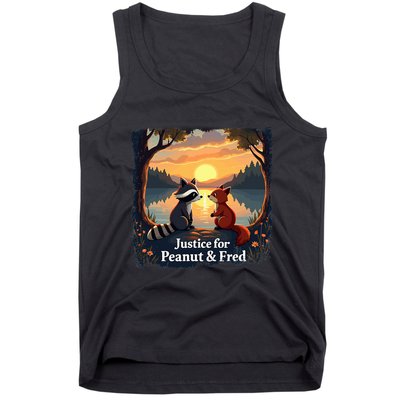 Justice For Peanut And Fred Peanut Squirrel Fred Raccoon Tank Top