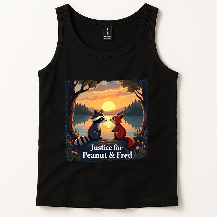 Justice For Peanut And Fred Peanut Squirrel Fred Raccoon Tank Top