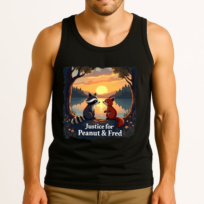 Justice For Peanut And Fred Peanut Squirrel Fred Raccoon Tank Top