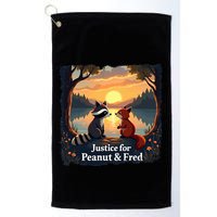 Justice For Peanut And Fred Peanut Squirrel Fred Raccoon Golf Towel