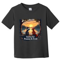 Justice For Peanut And Fred Peanut Squirrel Fred Raccoon Toddler T-Shirt