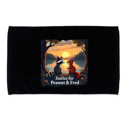 Justice For Peanut And Fred Peanut Squirrel Fred Raccoon Microfiber Hand Towel
