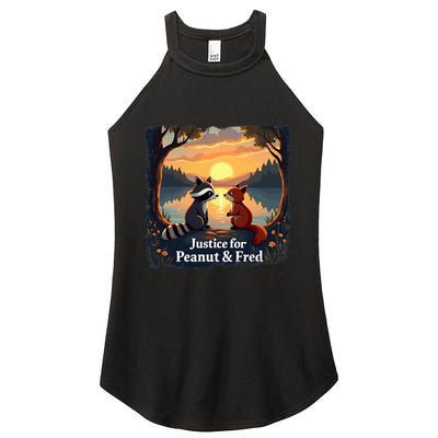 Justice For Peanut And Fred Peanut Squirrel Fred Raccoon Women's Perfect Tri Rocker Tank