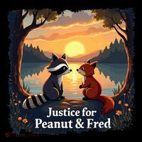 Justice For Peanut And Fred Peanut Squirrel Fred Raccoon Short Acrylic Beanie