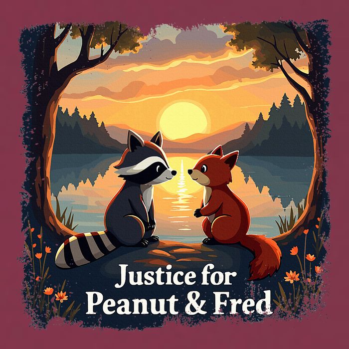 Justice For Peanut And Fred Peanut Squirrel Fred Raccoon 16oz Travel Tumbler