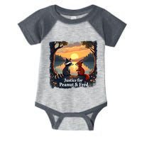 Justice For Peanut And Fred Peanut Squirrel Fred Raccoon Infant Baby Jersey Bodysuit