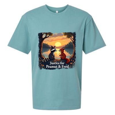 Justice For Peanut And Fred Peanut Squirrel Fred Raccoon Sueded Cloud Jersey T-Shirt