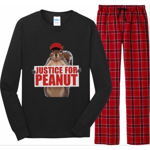 Justice For Peanut The Squirrel Vote For Trump 2024 Long Sleeve Pajama Set