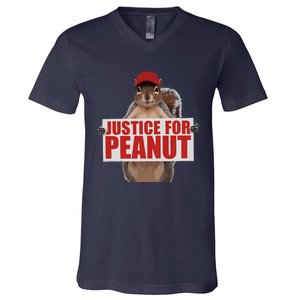 Justice For Peanut The Squirrel Vote For Trump 2024 V-Neck T-Shirt