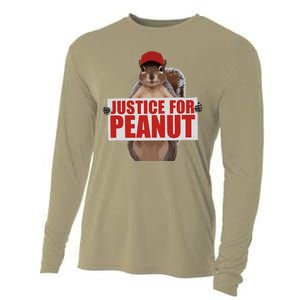 Justice For Peanut The Squirrel Vote For Trump 2024 Cooling Performance Long Sleeve Crew