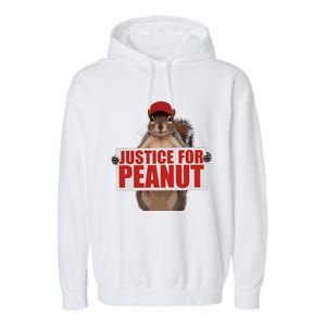 Justice For Peanut The Squirrel Vote For Trump 2024 Garment-Dyed Fleece Hoodie