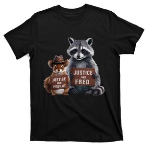 Justice For Peanut The Squirrel Justice For Fred The Raccoon T-Shirt