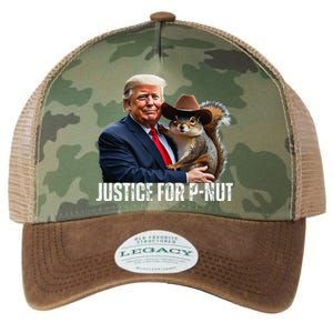 Justice For Peanut The Squirrel Wearing Maga Hat Legacy Tie Dye Trucker Hat