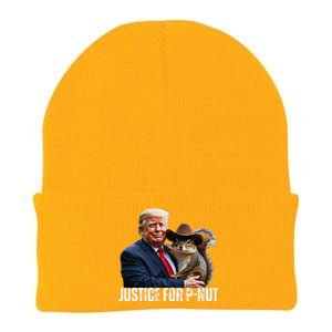 Justice For Peanut The Squirrel Wearing Maga Hat Knit Cap Winter Beanie