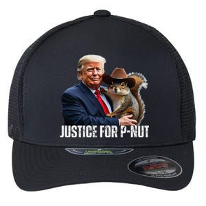 Justice For Peanut The Squirrel Wearing Maga Hat Flexfit Unipanel Trucker Cap