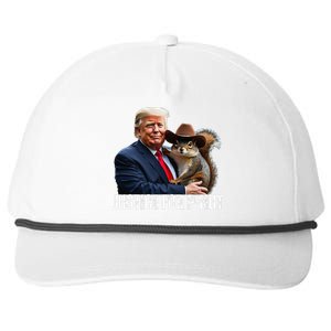 Justice For Peanut The Squirrel Wearing Maga Hat Snapback Five-Panel Rope Hat