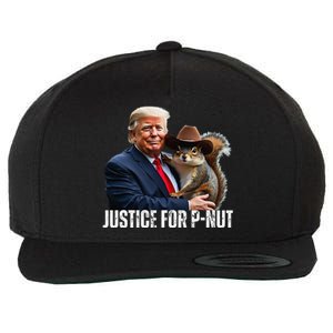 Justice For Peanut The Squirrel Wearing Maga Hat Wool Snapback Cap