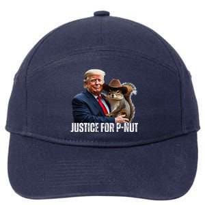 Justice For Peanut The Squirrel Wearing Maga Hat 7-Panel Snapback Hat