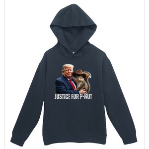 Justice For Peanut The Squirrel Wearing Maga Hat Urban Pullover Hoodie