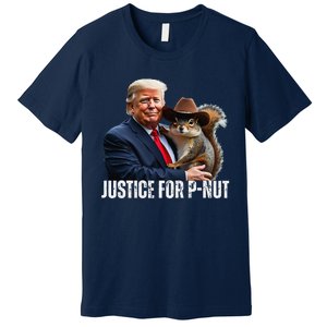 Justice For Peanut The Squirrel Wearing Maga Hat Premium T-Shirt