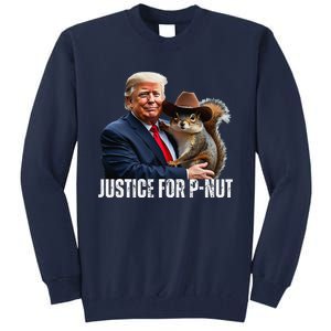 Justice For Peanut The Squirrel Wearing Maga Hat Tall Sweatshirt