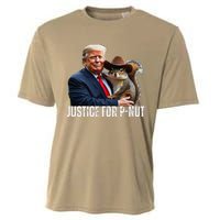 Justice For Peanut The Squirrel Wearing Maga Hat Cooling Performance Crew T-Shirt